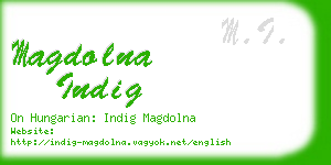 magdolna indig business card